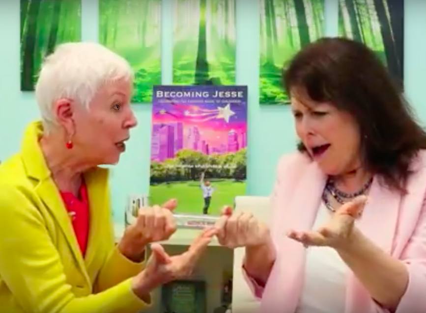 Patsie McCandless holding a light stick Patsie McCandless holding a light stick