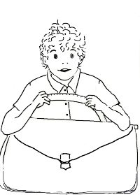 Jesse with a bag Jesse with a bag