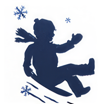 Sledding Illustration Sledding Illustration