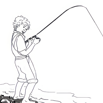 Jesse fishing
