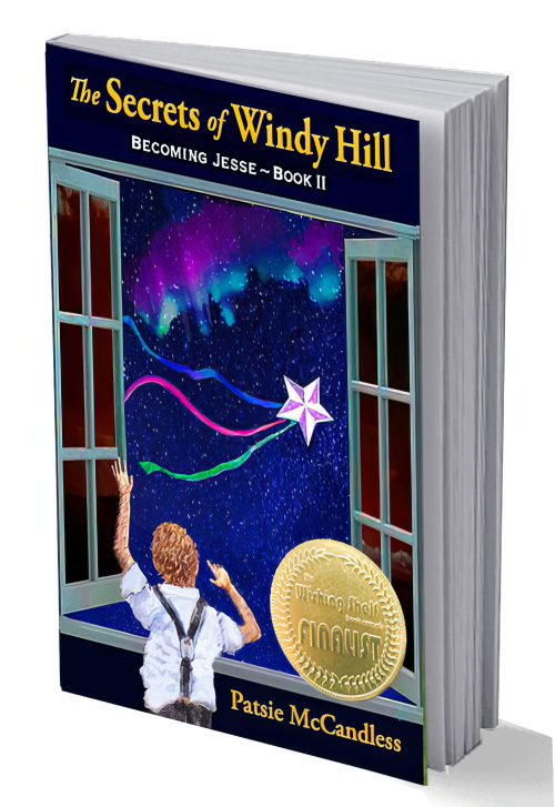 Secrets of Windy Hill standing book cover